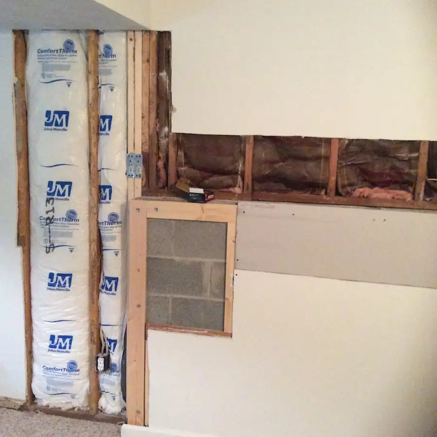 Wall insulation replacement during Structural Drying in Corte Madera